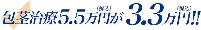 包茎治療5万円が3万円!!